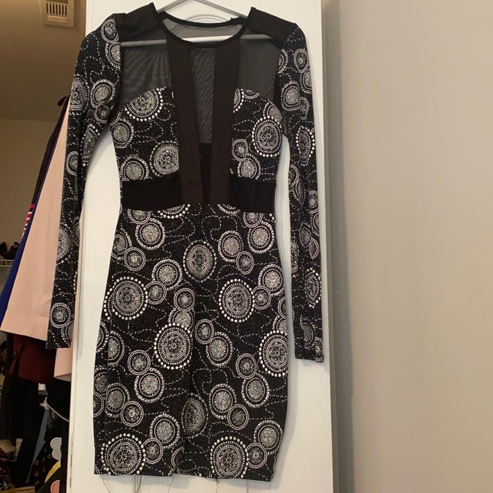 Black and Silver Formal Dress